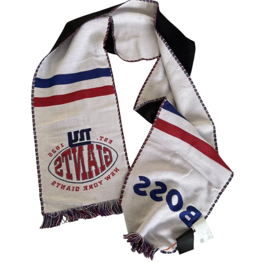Hugo Boss X NFL Scarf Giants,‎ Wool-blend, new with tag